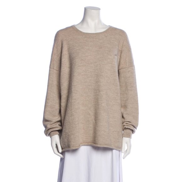 LAUREN MANOOGIAN Baby Alpaca Scoop Neck Sweater Size 2 - Picture 1 of 3